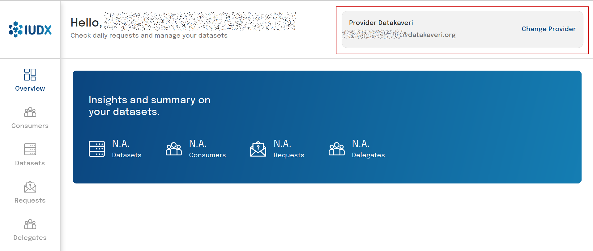 View and change Providers