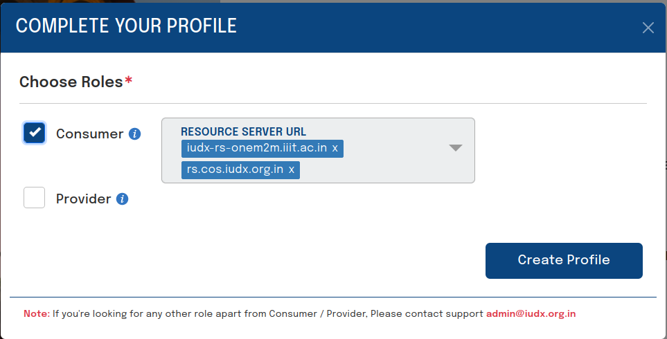 Choosing consumer role